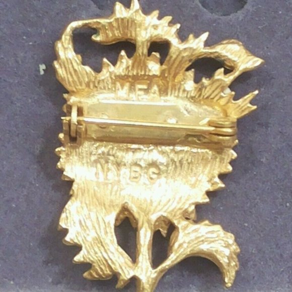 Museum Of Fine Arts Boston Vintage Signed MFA S Enamel Sunflower Pin - Picture 2 of 5